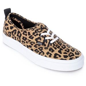 Vans Canvas Leopard Print Sneakers